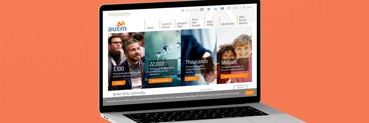 AUTM Website Homepage Banner