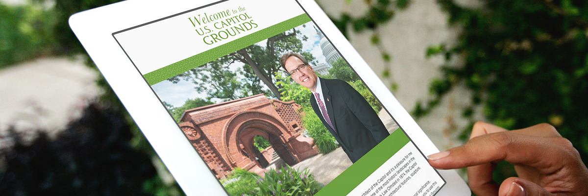 Architect of the Capitol U.S. Capitol Grounds App on tablet