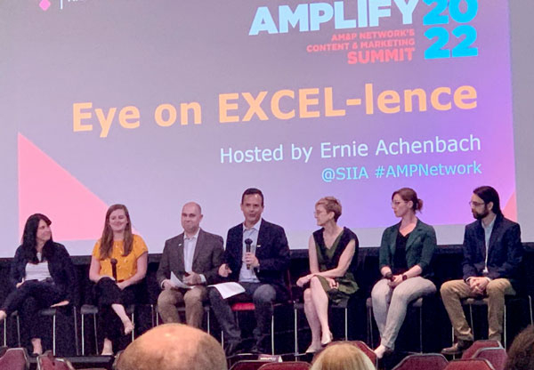 Ernie Achenbach hosting the Eye on Excellence session at Amplify 2022.
