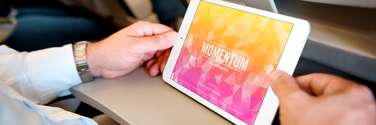 Booz Allen Momentum cover tablet