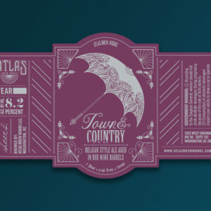 Atlas Brew Works Town and Country beer label