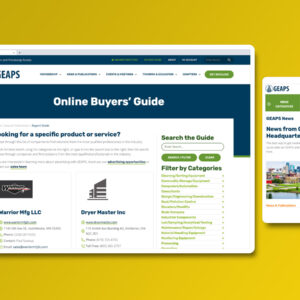 GEAPS Website Online Buyers Guide and News